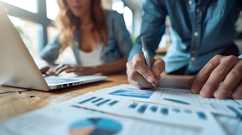 couple reviewing financial plan and tax strategy before retirement